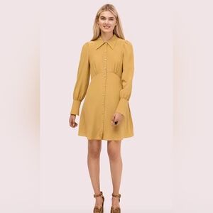 KATE SPADE NWOT Silk Point Collar Shirtdress